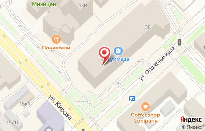 Магазин техники М.Видео на улице Орджоникидзе на карте