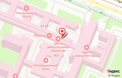 Поликлиника Клиническая больница №122 им. Л.Г. Соколова в Санкт-Петербурге на карте