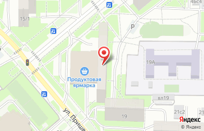 Салон мебели Цвет Диванов на улице Пришвина, 17 на карте