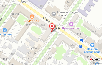 Парикмахерская Стилист на Советской улице на карте