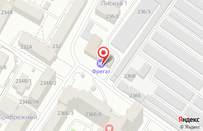 Гостиница Фрегат в Иркутске на карте