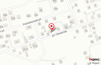 Продовольственный магазин на улице Геологов на карте