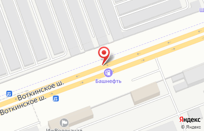 Ударник на Воткинском шоссе на карте