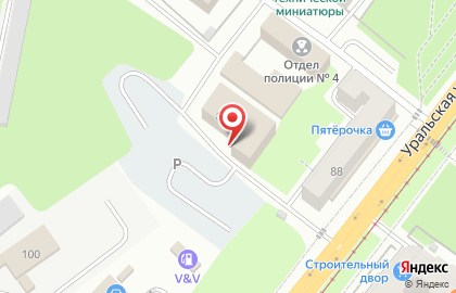 Управление вневедомственной охраны по г. Перми филиал ФГКУ УВО ВНГ России по Пермскому краю в Перми на карте