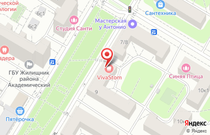 Хостелы Рус-Академическая на карте