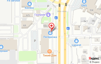 Супермаркет Пятёрочка на проспекте Кулакова на карте