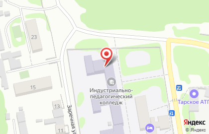 Бюджетное профессиональное образовательное учреждение Омской области Тарский индустриально-педагогический колледж на карте