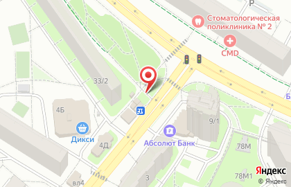 Киоск печатной продукции Пресса Юго-Запада на Юбилейном проспекте на карте