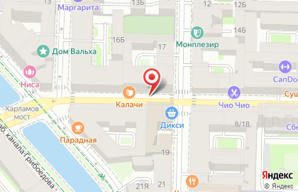 Кафе-пекарня Калачи на проспекте Римского-Корсакова на карте