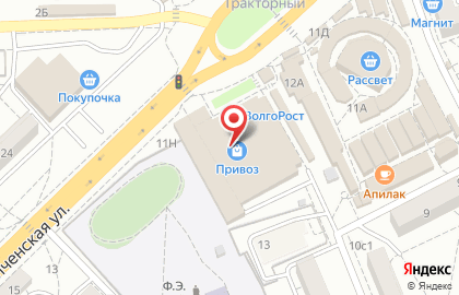 Роникон в Тракторозаводском районе на карте