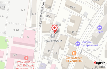 Отдел судебных приставов по Центральному административному округу в Москве на карте