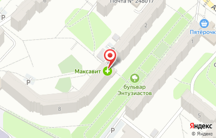 Магазин свежей выпечки и хлеба У Ржаника в Калуге на карте