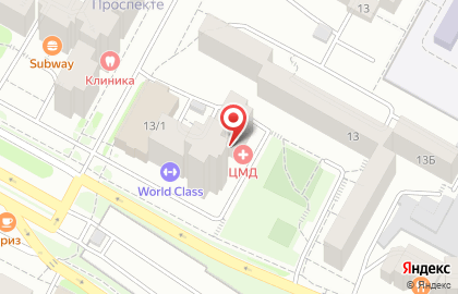 Клиника ЦМД на проспекте Маршала Жукова на карте