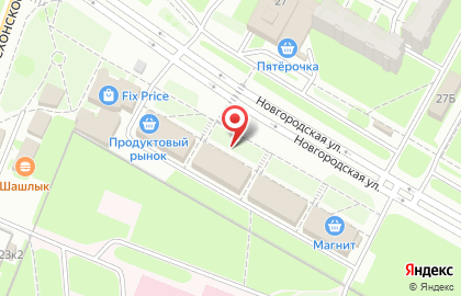 Магазин Приосколье на Новгородской улице, 22 к 7 на карте