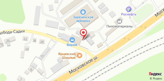 Автотехцентр Ankar на Московском шоссе на карте