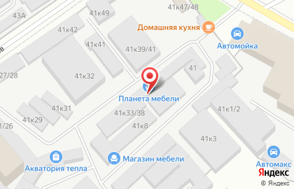 Мебельная фирма на улице Архитектора Свиязева на карте