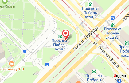 ОАО Банкомат, АКБ Абсолют Банк на проспекте Победы на карте
