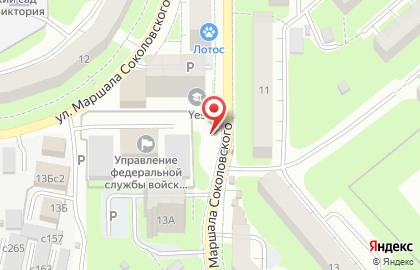 Киоск по продаже молочной продукции Смоленское на улице Маршала Соколовского, 12/2 киоск на карте