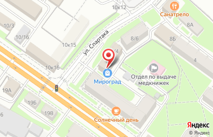 Торгово-производственная компания автоматических ворот и входных дверей Мироград в Железнодорожном районе на карте