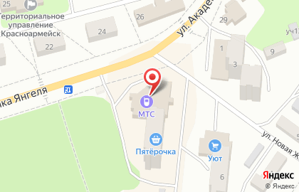 ТЦ Центральный в Красноармейске на карте