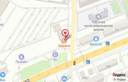 Ресторанно-гостиничный комплекс Корона в Краснооктябрьском районе на карте