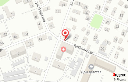 Городская клиническая больница №6 на Турбинной улице на карте