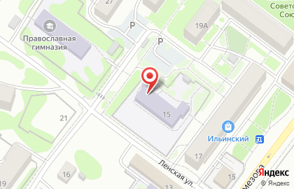 Детский сад №30 на Ленской улице на карте