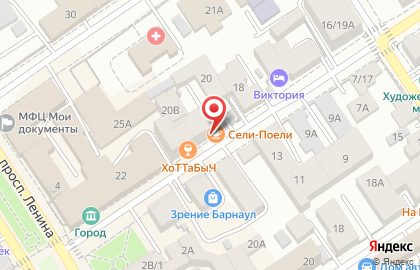 Столовая Сели-Поели на улице Льва Толстого на карте