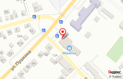 Магазин разливного пива Главпивмаркет на улице Пушкина на карте
