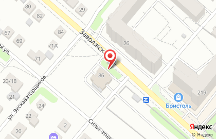 Шиномонтажная мастерская на Заволжской улице на карте