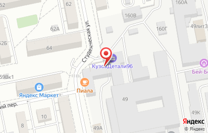 Торговая компания Хорека Групп на Студенческой улице на карте