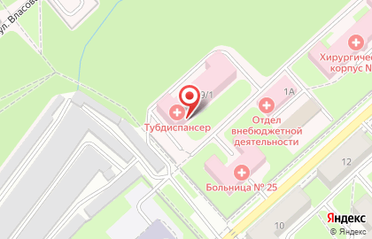 Новосибирский областной противотуберкулезный диспансер на карте