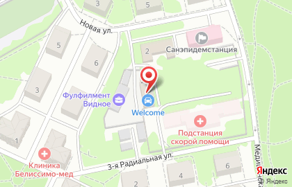 Пункт технического осмотра на Новой улице на карте