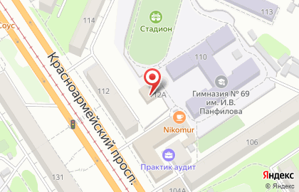 Медицинский центр Алкомед на Красноармейском проспекте на карте