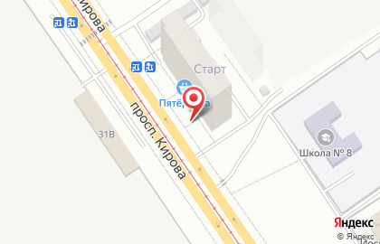 Автостоянка на проспекте Кирова, 69а на карте