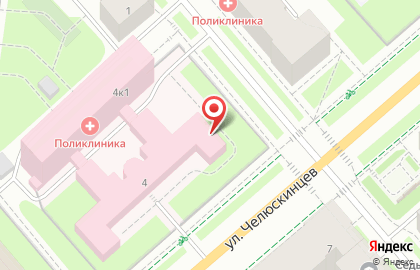 Центр диагностики на улице Челюскинцев на карте