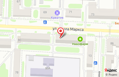 Магазин Кружева на улице Карла Маркса на карте