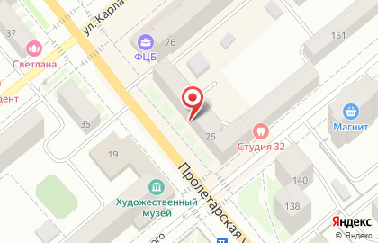 Центр Суши на Пролетарской улице на карте