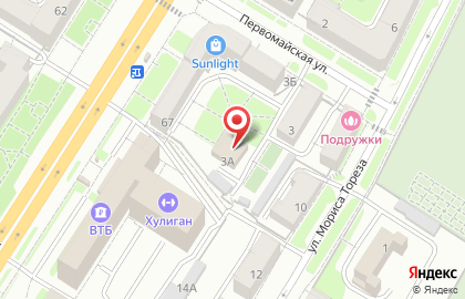 Видеоспецмонтаж на Первомайской улице на карте