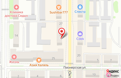 Салон Мир штор на Октябрьской улице на карте