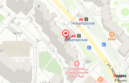Школа №1514 с дошкольным отделением на метро Проспект Вернадского на карте