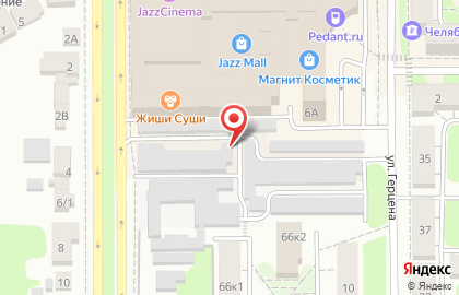 Гаражный кооператив Луч в Ленинском районе на карте