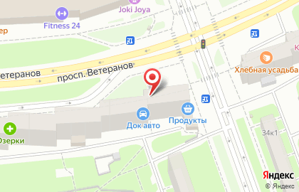 СберБанк России на проспекте Ветеранов, 78 на карте