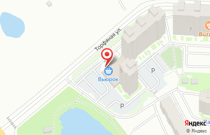 Универсам ВсёВпрОК на Торфяной улице на карте
