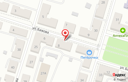 Парикмахерская Альянс на улице Бажова на карте