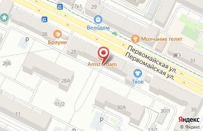 Квартирное бюро на Первомайской улице на карте