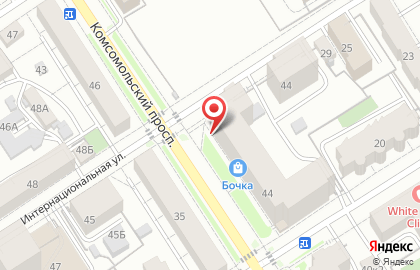 Супермаркет Ярче! на Комсомольском проспекте на карте