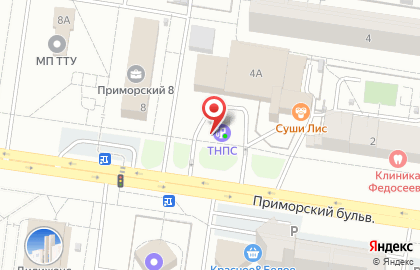 АЗС ТНПС на Приморском бульваре на карте