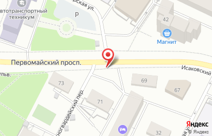 Киоск по продаже фруктов и овощей на Первомайском проспекте на карте