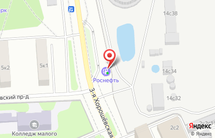 АЗС ТНК на 3-й Хорошёвской улице на карте